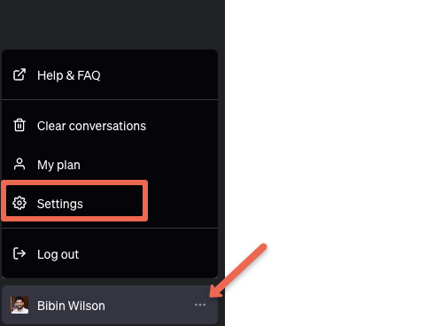 ChatGPT plugin option
